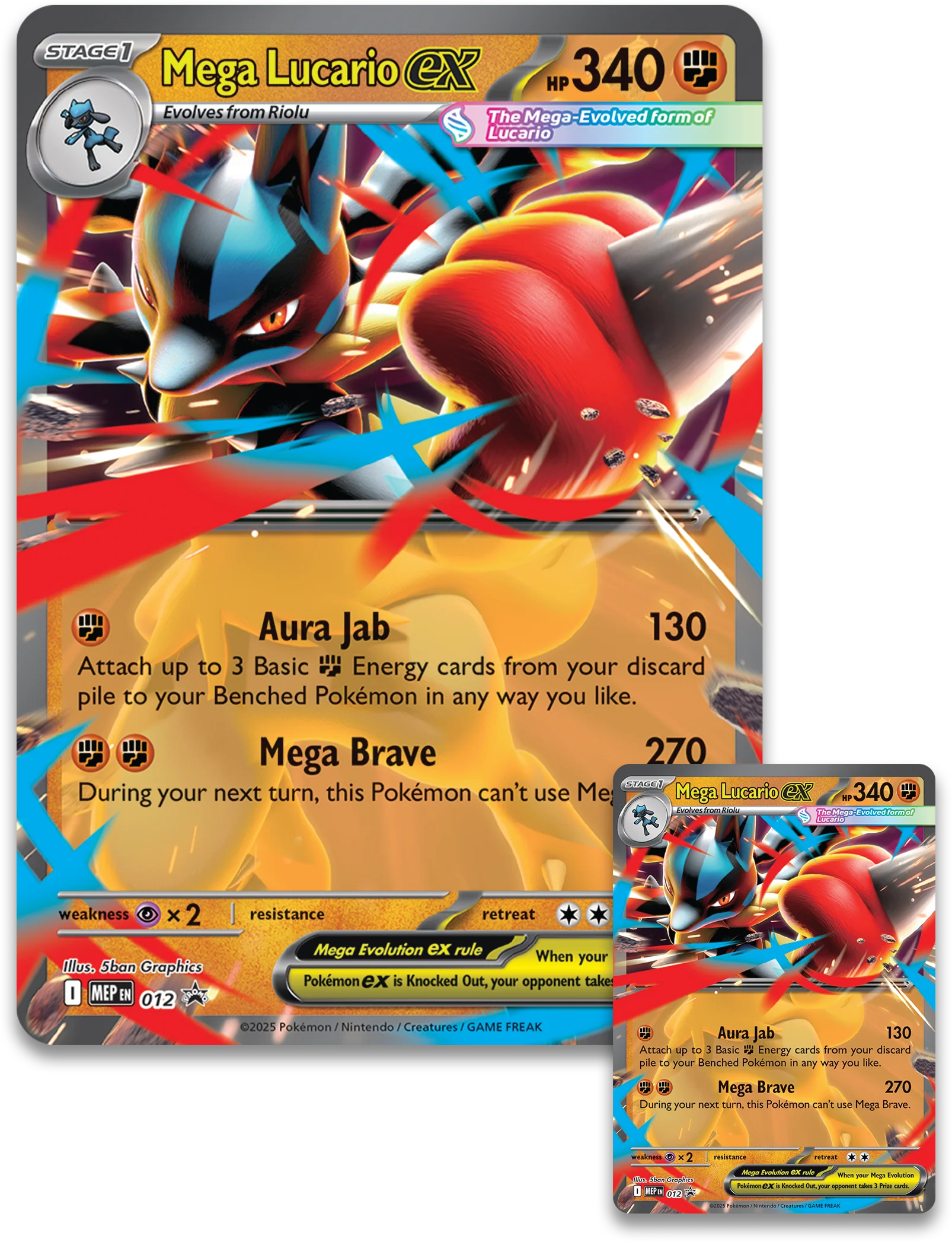 Mega Lucario ex Figure Collection - DAÑO EN CAJA - Image 2