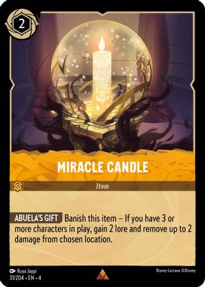 Miracle Candle  31/204 - Rare - Cold Foil