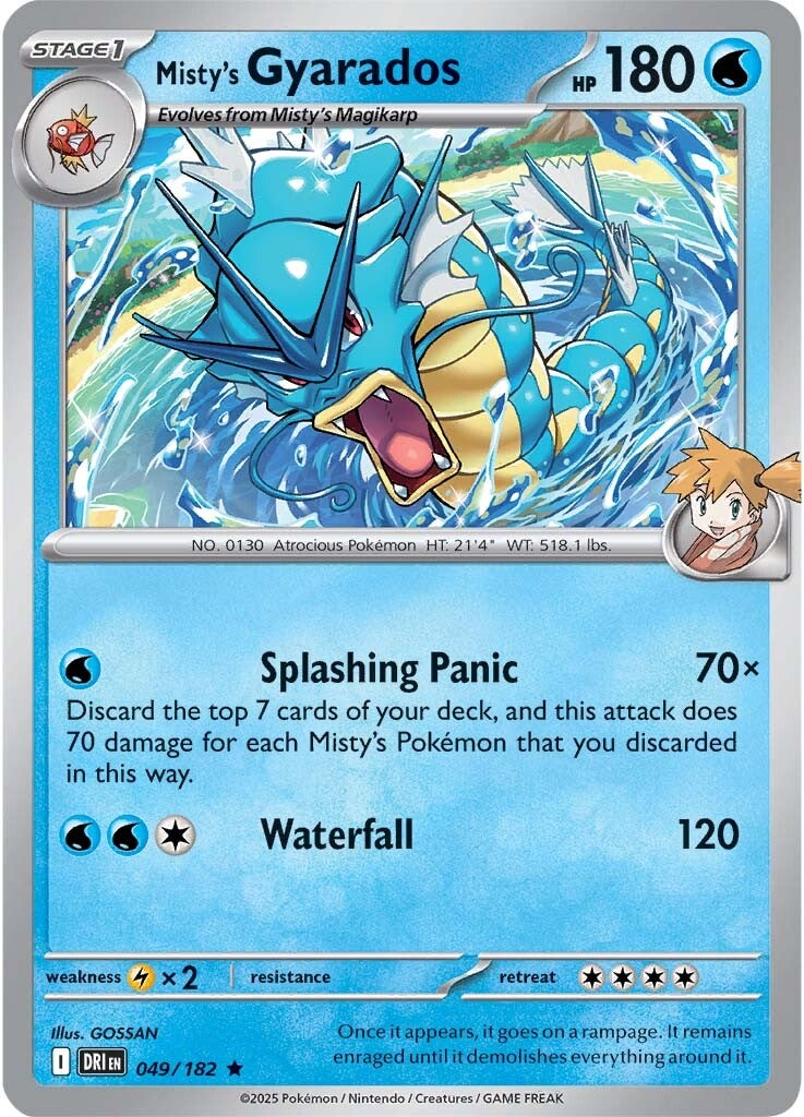 Misty's Gyarados 049/182 - Rare