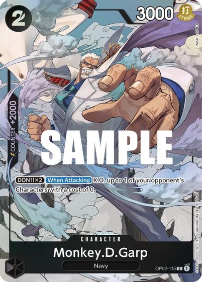 Monkey.D.Garp (Alternate Art) OP02-115 - Rare
