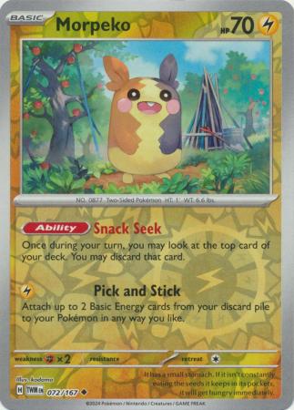 Morpeko  072/167 - Uncommon - Reverse Holo