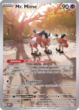 Mr. Mime 179/165 - Illustration Rare (ESPAÑOL)