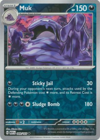 Muk 089/165 - Uncommon - Reverse Holo
