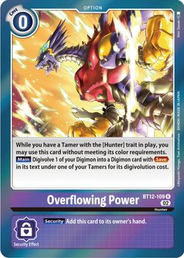 Overflowing Power BT12-109 R