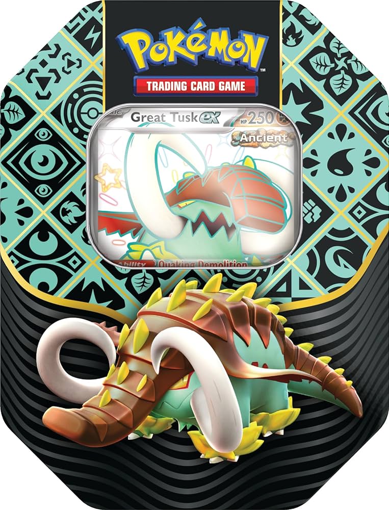 PALDEAN FATES TIN (Great Tusk) - ESPAÑOL