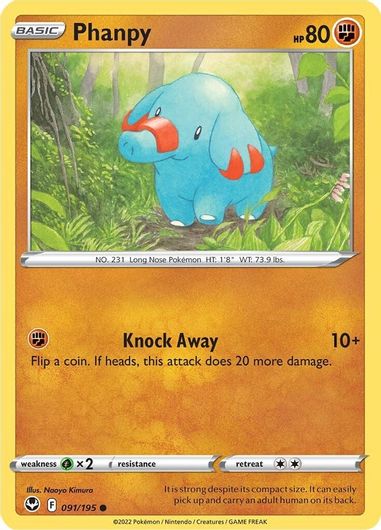 Phanpy 091/195 Reverse Holo