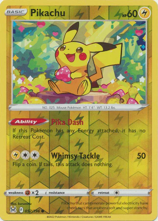 Pikachu 052/196 Reverse Holo