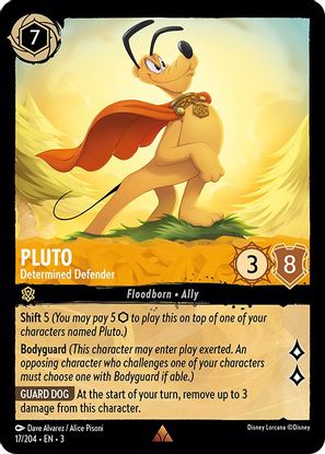 Pluto - Determined Defender 17/204 - Rare - Cold Foil