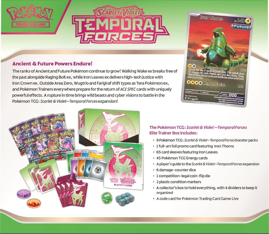 Temporal Forces - Elite Trainer Box - Iron Leaves - Image 9
