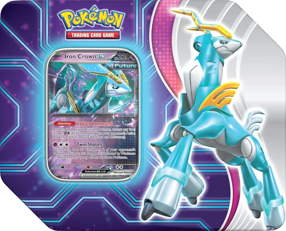 Pokemon TCG: Paradox Destinies Tin -IRON CROWN-