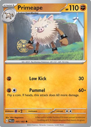 Primeape - 107/193 (Reverse Holo)
