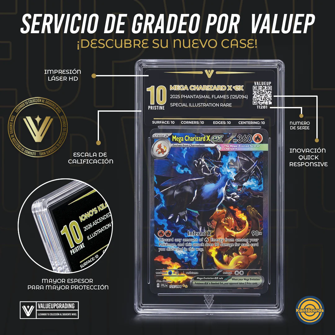 🕵️ RECIBE TU CARTA YA EVALUADA POR VALUEUP GRADING 🕵️ ¡Tiempo de espera 6 Senanas!