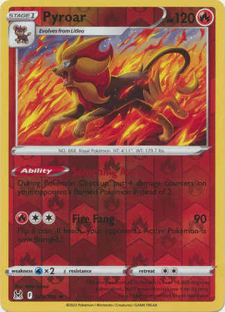 Pyroar 029/196 Reverse Holo