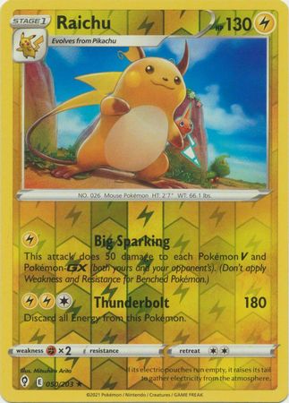 Raichu 050/203 Reverse Holo