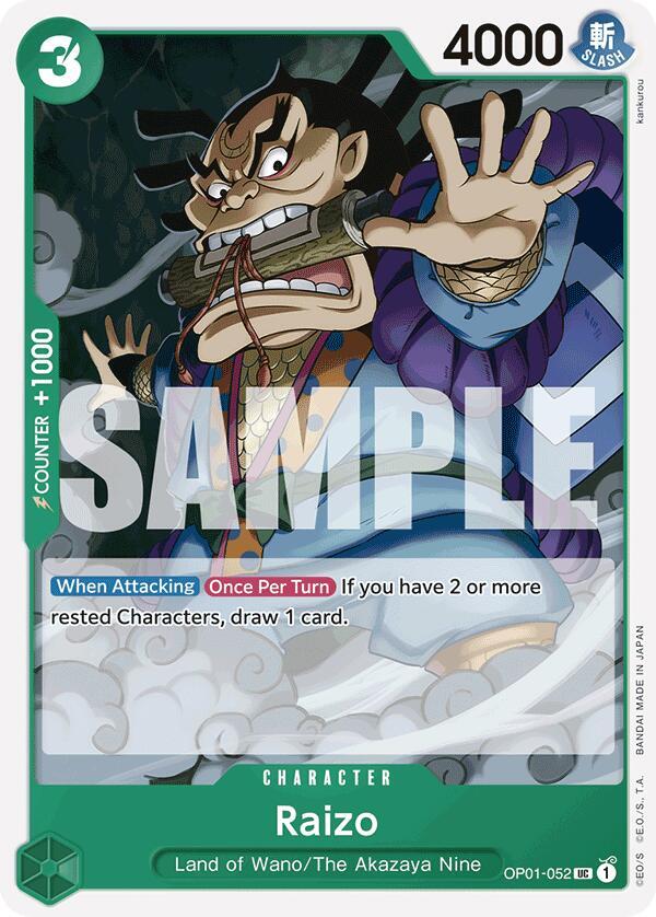 Raizo - OP01-052 - The Best Reprint - Uncommon