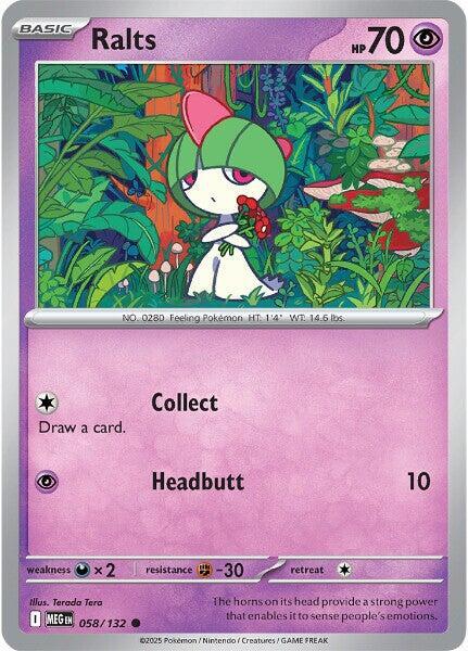 Ralts  058/132 - Common (cosmo holo)