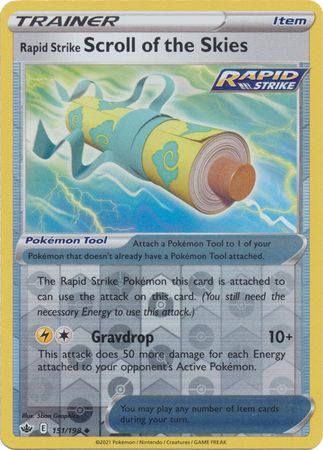 Rapid Strike Scroll of the Skies 151/198 Reverse Holo