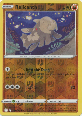 Relicanth 101/196 Reverse Holo