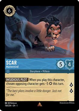 Scar - Mastermind  - 158/204 - Rare