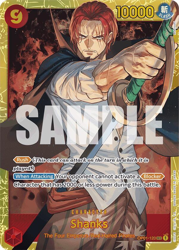 Shanks - OP01-120 - The Best Reprint - Secret Rare