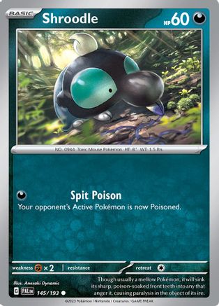 Shroodle - 145/193  (Reverse Holo)