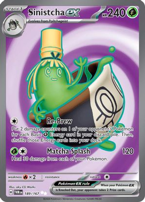 Sinistcha ex - 189/167  Ultra Rare