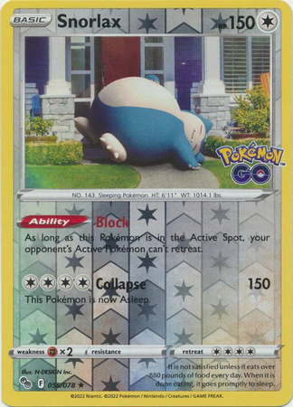 Snorlax 055/078 Reverse Holo