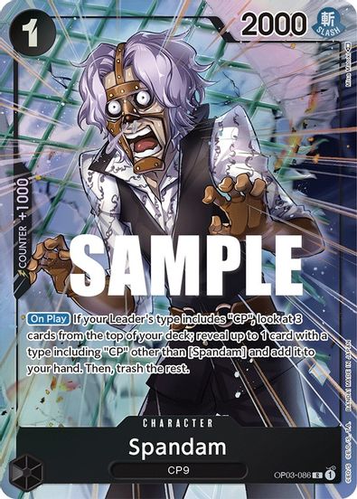 Spandam (Alternate Art)  OP03-086 - Rare
