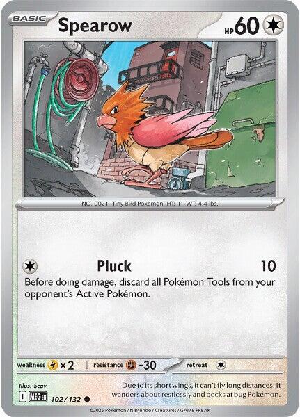 Spearow 102/132 - Common - Reverse Holo