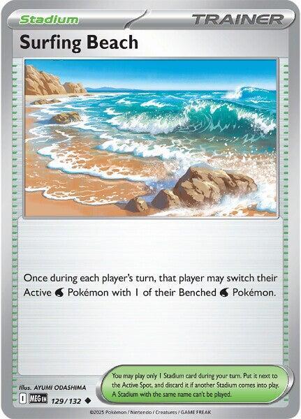 Surfing Beach 129/132 - Uncommon - Reverse Holo