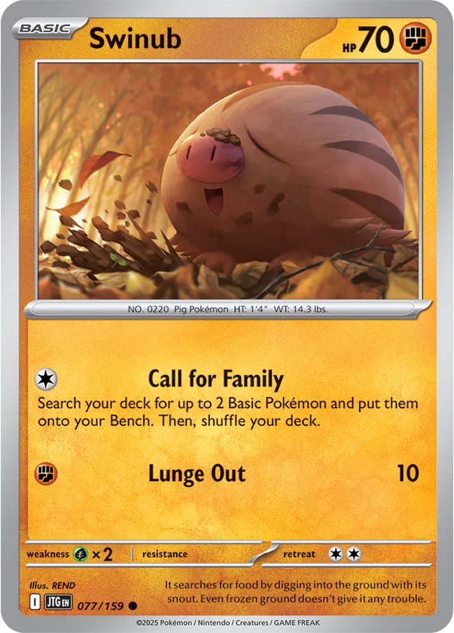 Swinub 077/159 - Common - Reverse Holo
