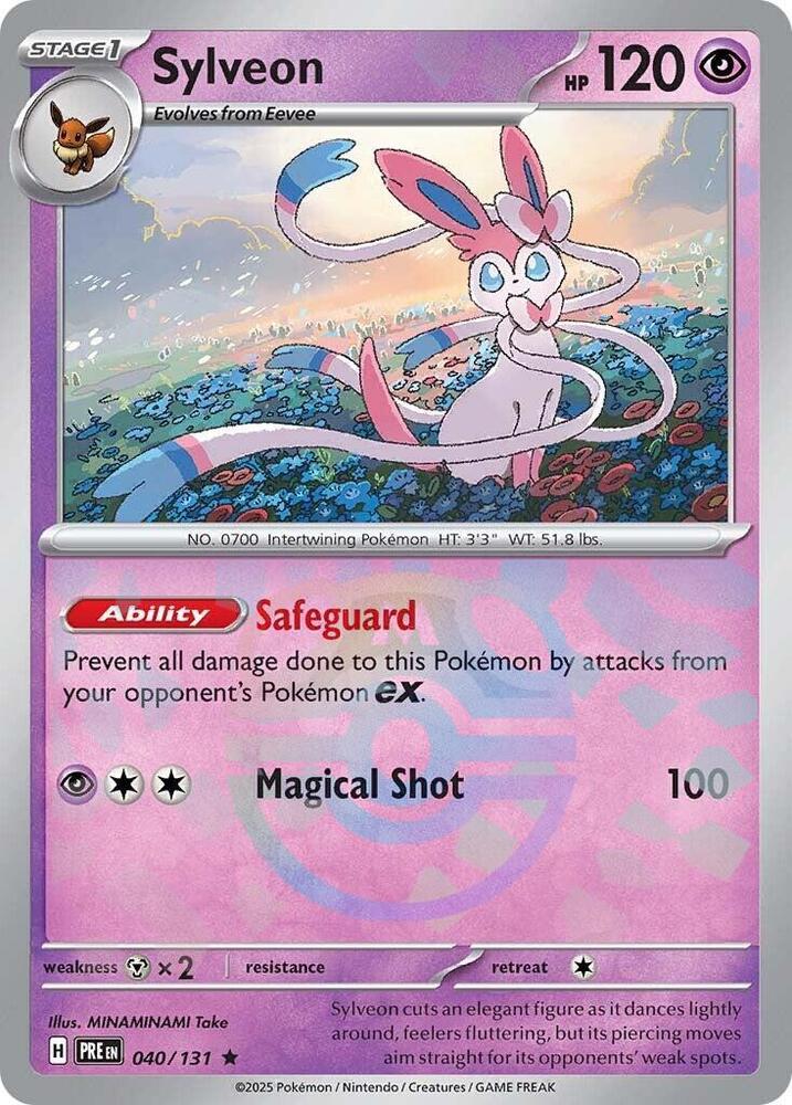 Sylveon 040/131 - Rare - Holo (Master Ball Pattern)