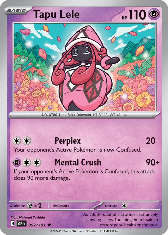 Tapu Lele 092/191 - Rare - Holo