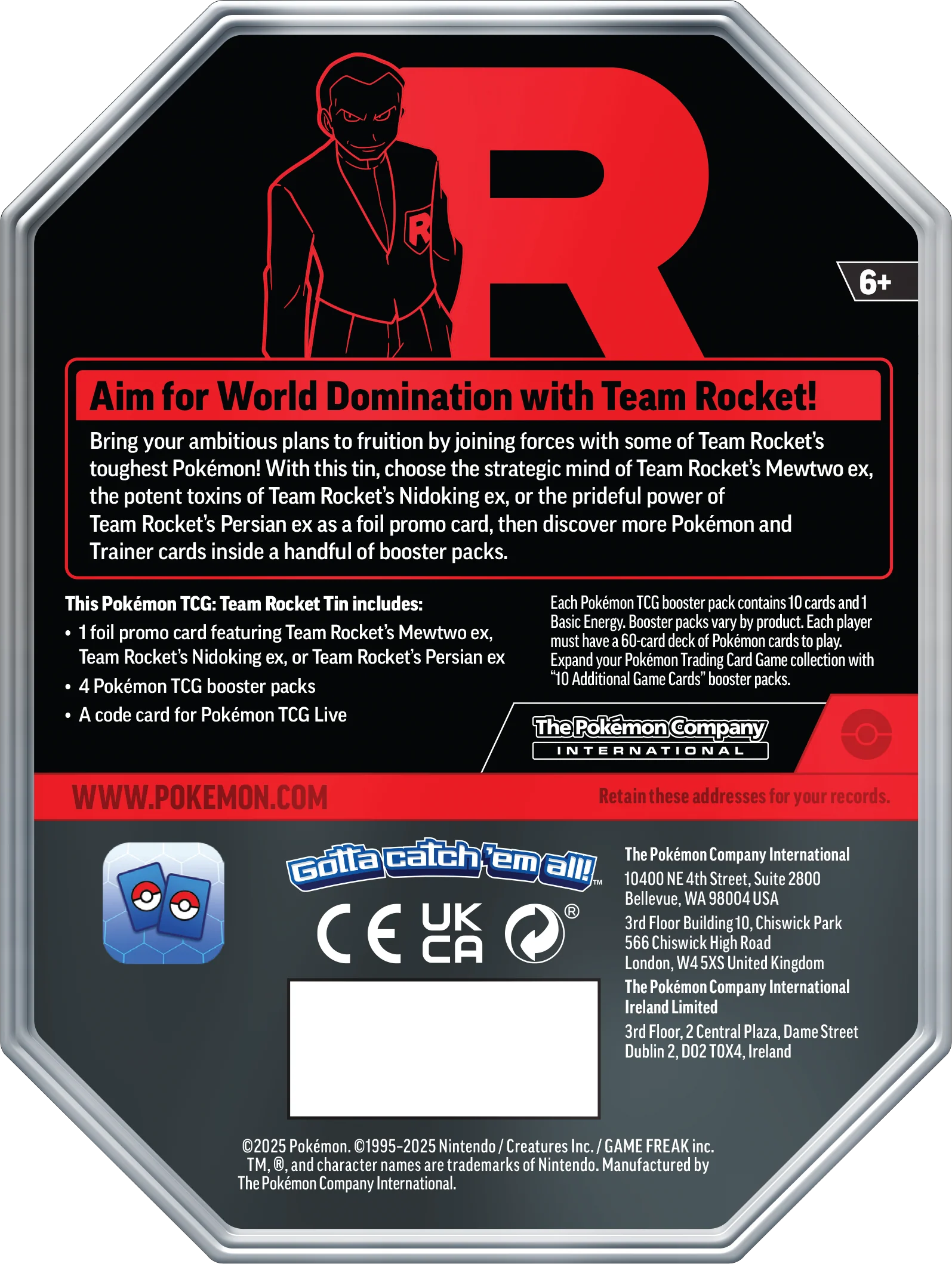 Team Rocket Tin - TRIO (ESPAÑOL) - Image 9