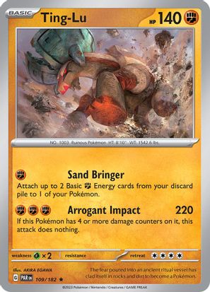 Ting-Lu 109/182 - Rare - Holo