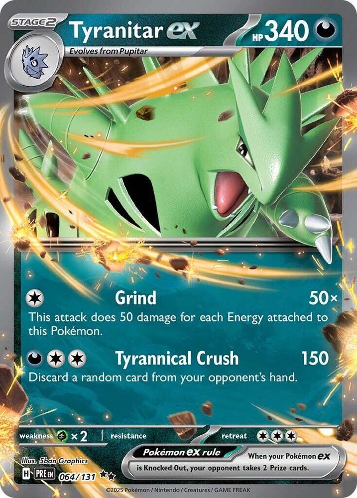 Tyranitar ex  064/131 - Double Rare -
