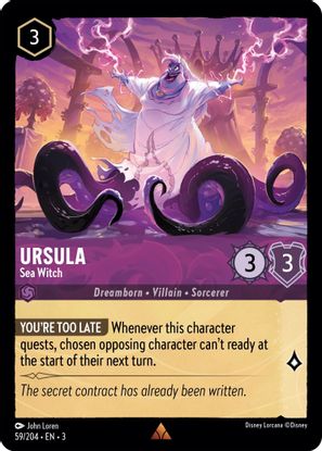 Ursula - Sea Witch  59/204 - Rare