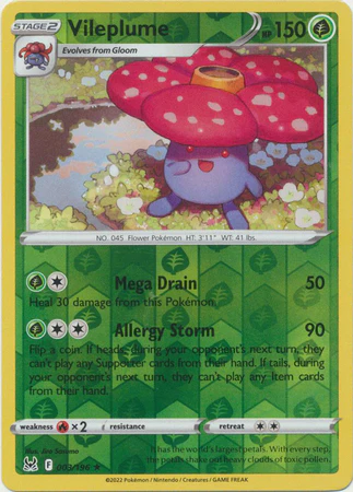 Vileplume 003/196 Reverse Holo