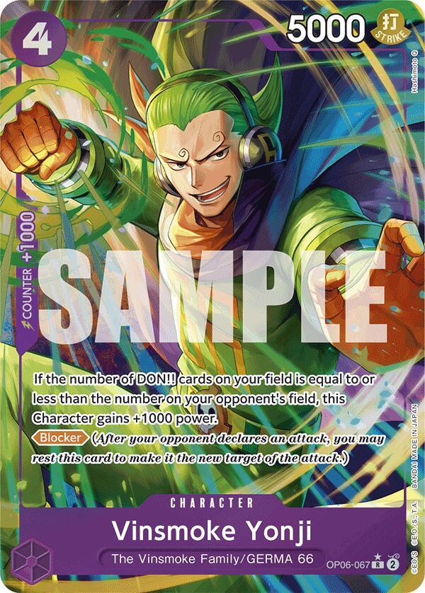 Vinsmoke Yonji - OP06-067 - Super Parallel - Rare