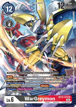 WarGreymon (Alternate Art) BT12-070 SR