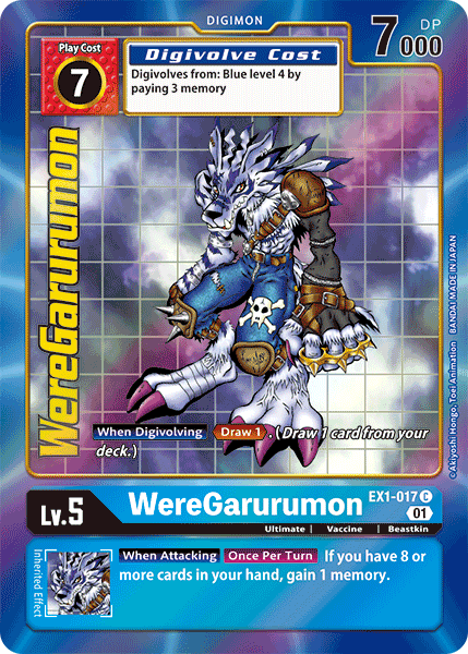 WereGarurumon EX1-017 Arte Alterno