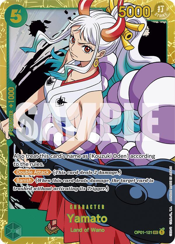 Yamato - OP01-121 - The Best Reprint - Secret Rare