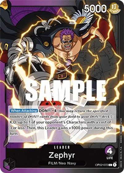 Zephyr  OP02-072 - Leader