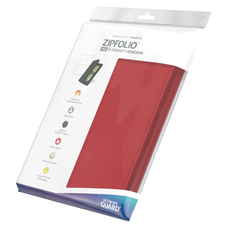 Zipfolio 160 Carpeta de 8 Espacios Xenoskin Roja - Image 5